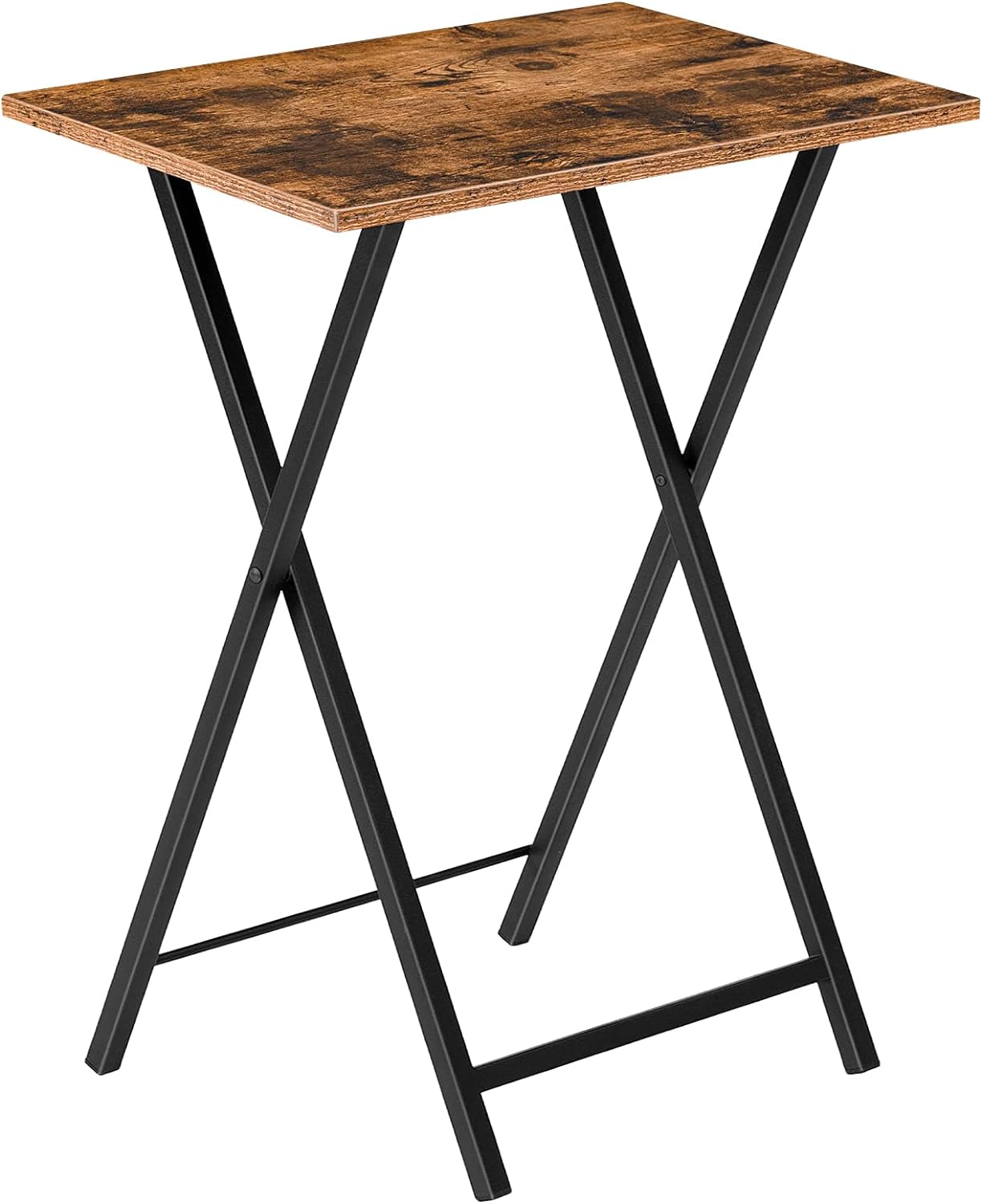 HOOBRO Folding TV Table, TV Tray, Stable Snack Table for Small Space, Portable Sofaside Desk, Easy Assembly and Storage