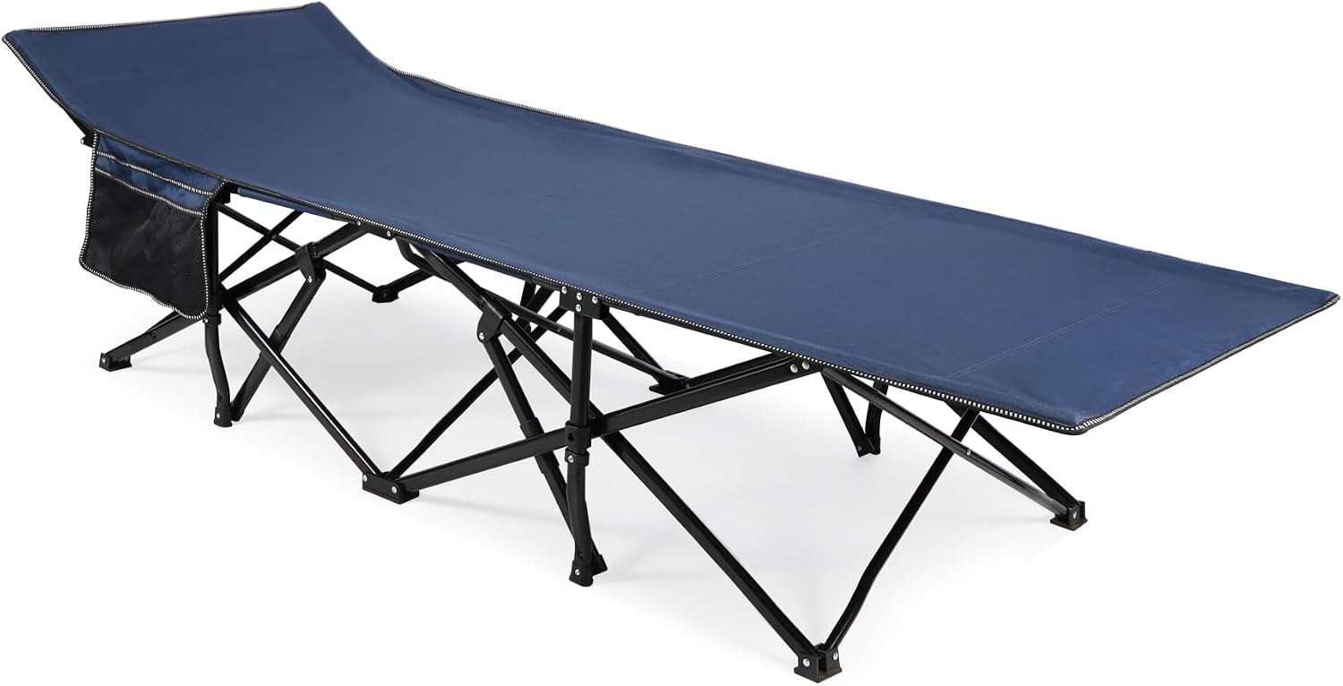 REDCAMP Oversized Camping Cots for Adults 500lbs, 33.5'' Extra Wide Tall Sleeping Cots Heavy Duty, XL Cots Portable for Outdoor Indoor Office