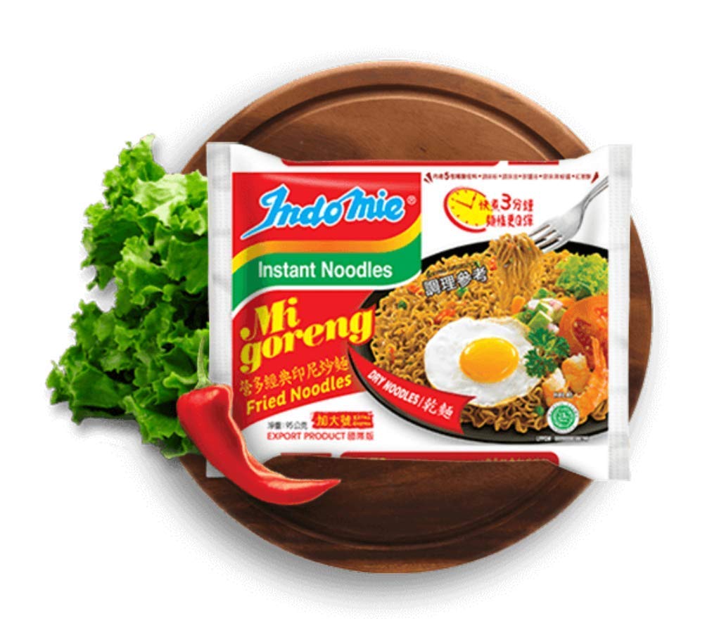 Indomie Mi Goreng Instant Stir Fry Noodles, Halal Certified, Original Flavor (Pack of 30)