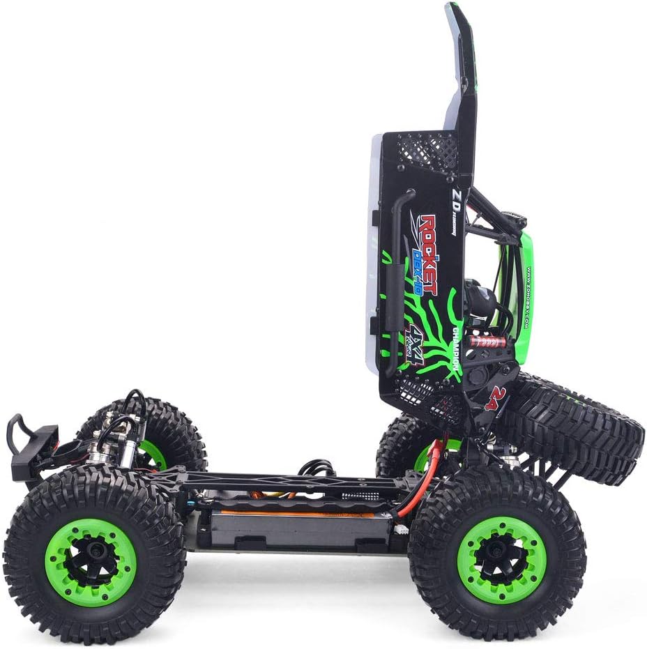 1/10 Scale 4WD RC Cars for Adults Brushless+Wheel，Max 43 MPH Off-Road Fast RC Cars (red)