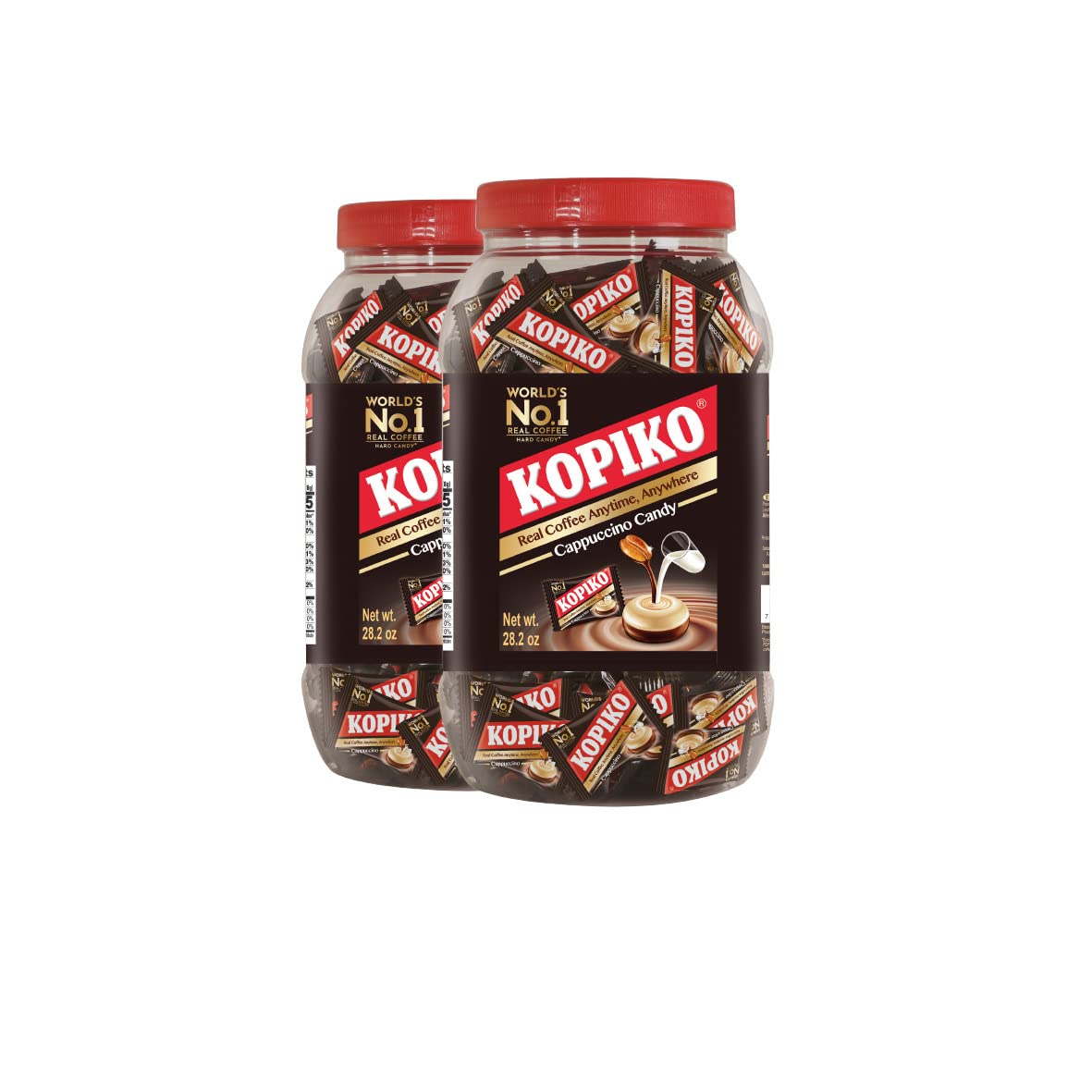 Kopiko Cappuccino Candy – Pocket Coffee Hard Candy (2-Pack 28.2oz) | Take-out pocket coffee for every occasion – made from Indonesia's finest