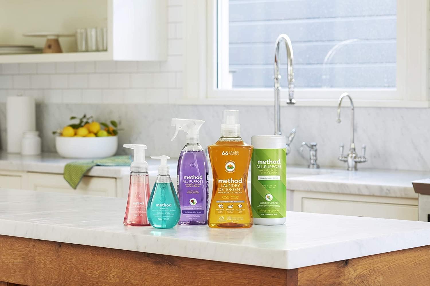method All-Purpose Cleaner Spray, Lime + Sea Salt, 28 fl oz | Cuts Grease & Grime on Counters, Glass, Sealed Wood & Floors, for Kitchen & Bathroom, Controlled Mist, Streak Free