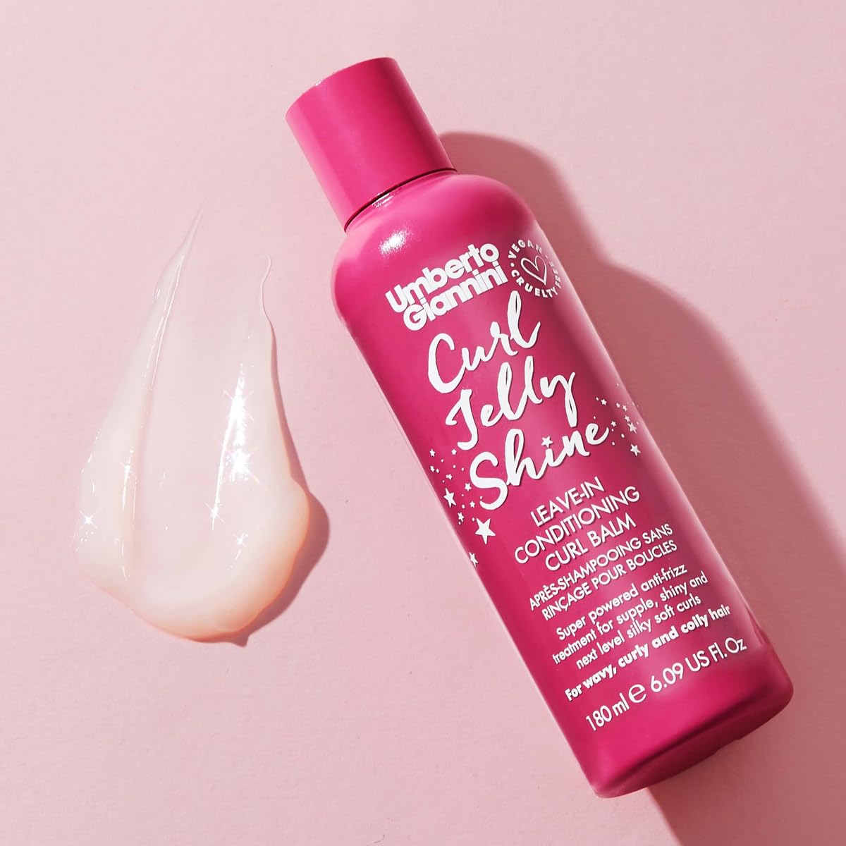 Umberto Giannini Curl Jelly Scrunching Jelly 6.7 fl Oz - Frizz Solution Defining Hair Gel for 2a-4c Curly, Wavy, Coily Hair - Vegan & Cruelty-Free
