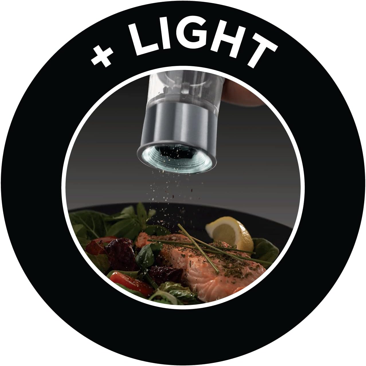 Russell Hobbs Battery Powered Salt and Pepper Grinders 23460-56 - Stainless Steel and Silver