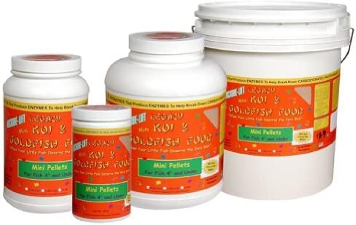 MICROBE-LIFT MLLMPSM Mini Floating Fish Food Pellets for Ponds, Water Gardens, and Fountains, for Small Live Goldfish and Koi, 12 Ounces
