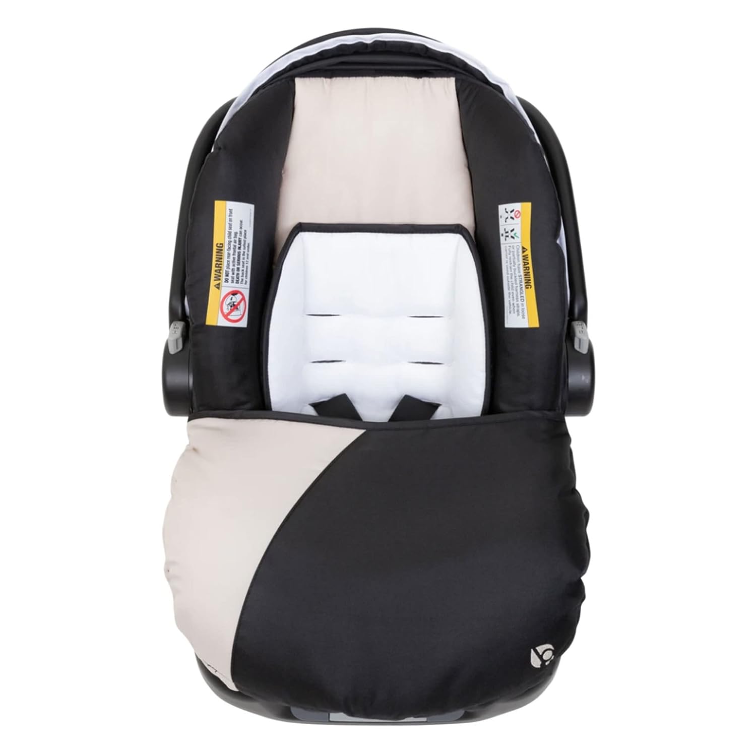 Baby Trend Ally Newborn Infant Car Seat Carrier with Harness, Khaki, 2-Pack