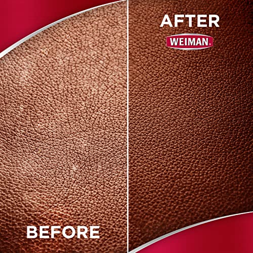 Weiman Leather Cleaner & Conditioner - 12 Fl Oz - Non Toxic Cleans Conditions and Restores Leather Surfaces - UV Protectants Help Prevent Cracking