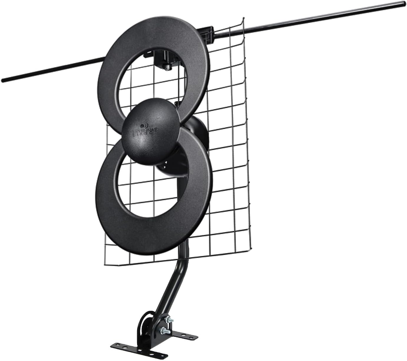 Antennas Direct ClearStream 2V Indoor Outdoor TV Antenna UHF VHF Multi-Directional, 60+ Mile Range, 4K 8K UHD, NEXTGEN TV – w/Reflector, 20-inch Mast