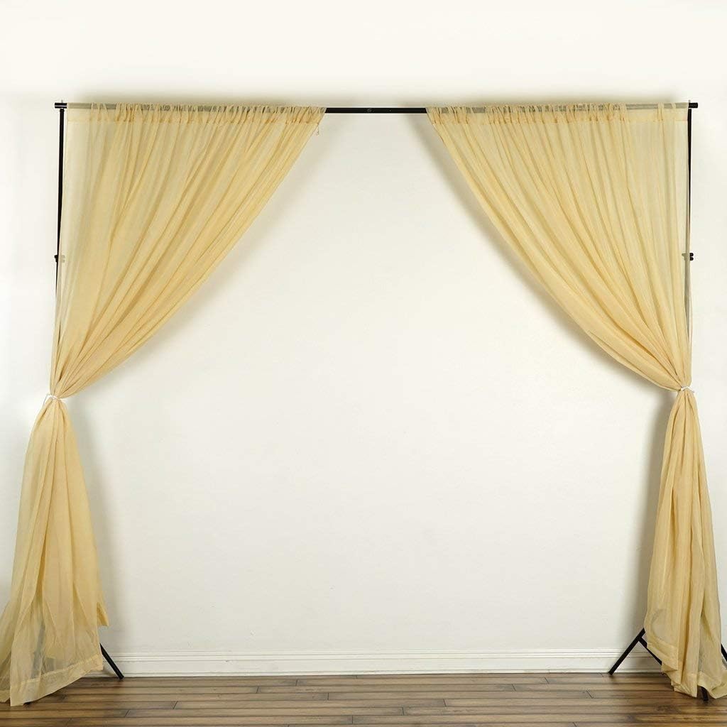 AK TRADING CO. 120" Wide (10Ft Wide) Sheer Voile Drape Panels for Backdrop, Wedding Events, Ceiling Drapes, Event Masking, & Decor - Select from 6ft to 50ft Length. (10 feet x 20 feet, Red)