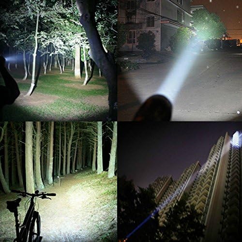 Rechargeable Tactical Flashlight LFX1000 (Rechargeable Battery and Charger Included) - High Lumens LED, Super Bright, Zoomable, 5 Modes