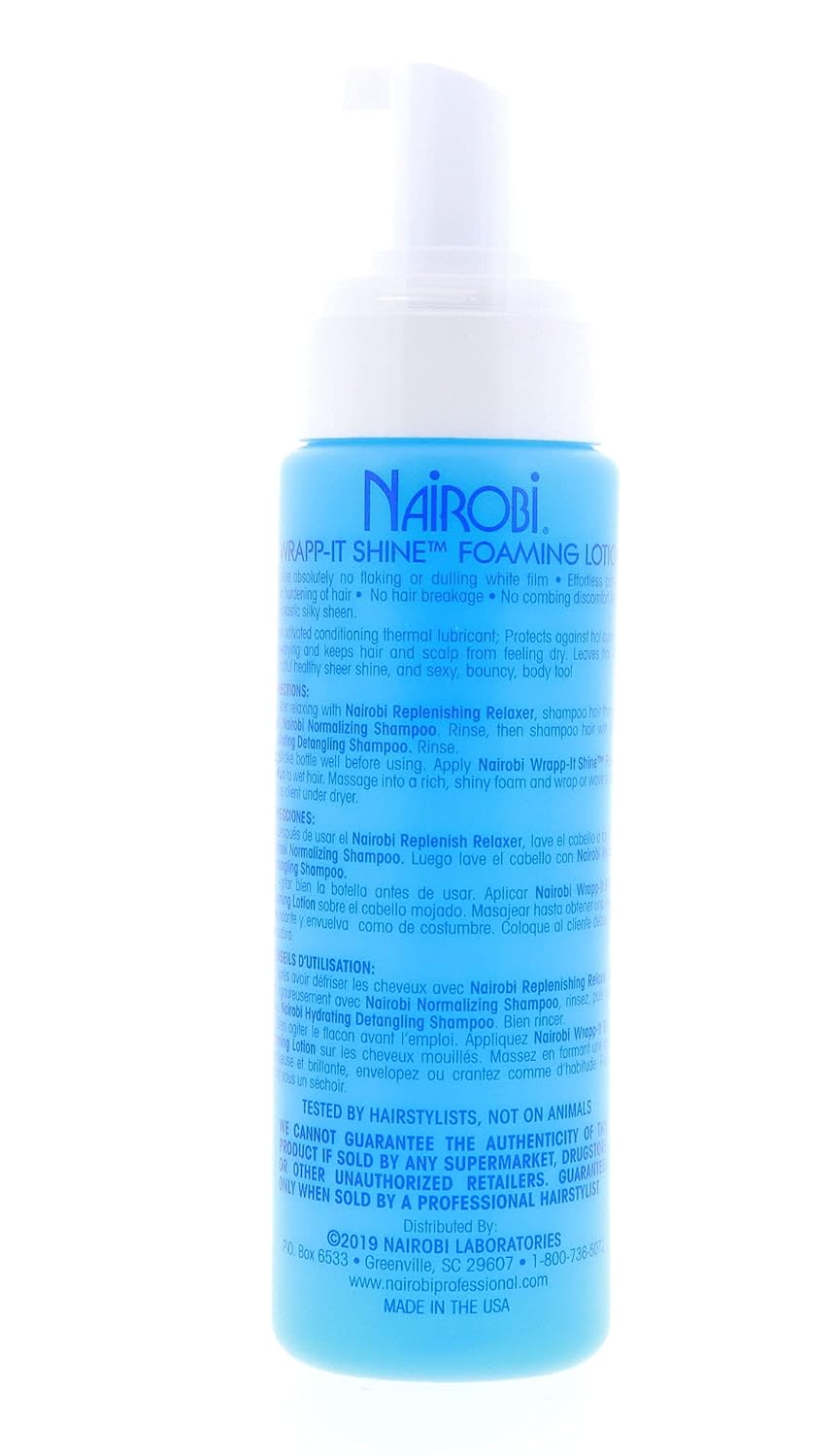 Nairobi Wrapp-It Shine Foaming Lotion, 8 Ounce