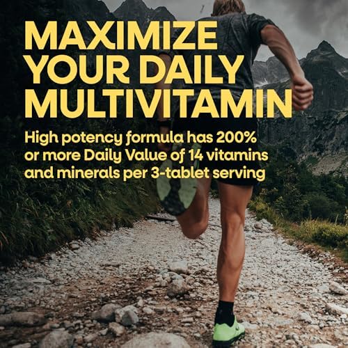 Nature's Way Alive! Men’s Max3 Potency Daily Multivitamin, 90 Tablets | High Potency Multivitamin for Men with B-Vitamins for Cellular Energy*, Supports Heart, Muscle and Eye Health*