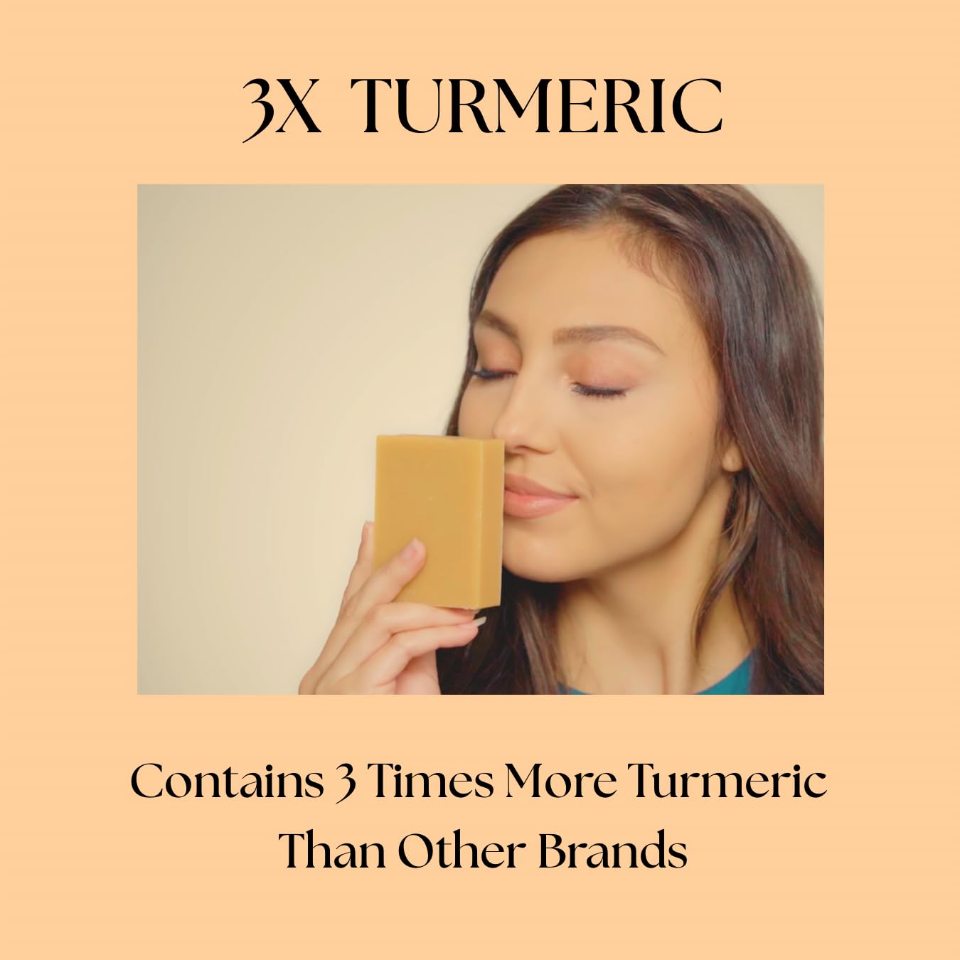Turmeric Soap for Face & Body, Handmade, Cold Process, Organic. 4.5 oz | Gentle turmeric face wash & cleanser for glowing skin that feels refreshed, soft & balanced. Made in the USA
