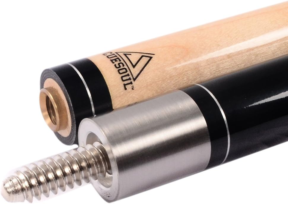 CUESOUL 19oz Pool Cue Sticks with Hard Pool Cue Case