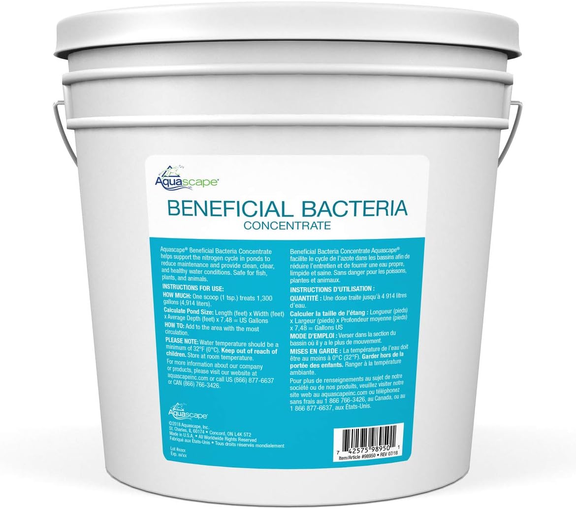 Aquascape Dry Beneficial Bacteria for Pond and Water Features, 8.8 Ounce (Pack of 1), 98948 , white