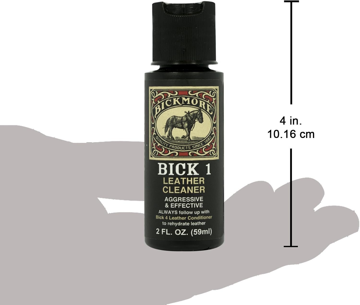Bickmore Bick 1 Leather Cleaner 8 oz | Cleans dirt, oil, sweat, salt and water stains from all colored, white and black leather.