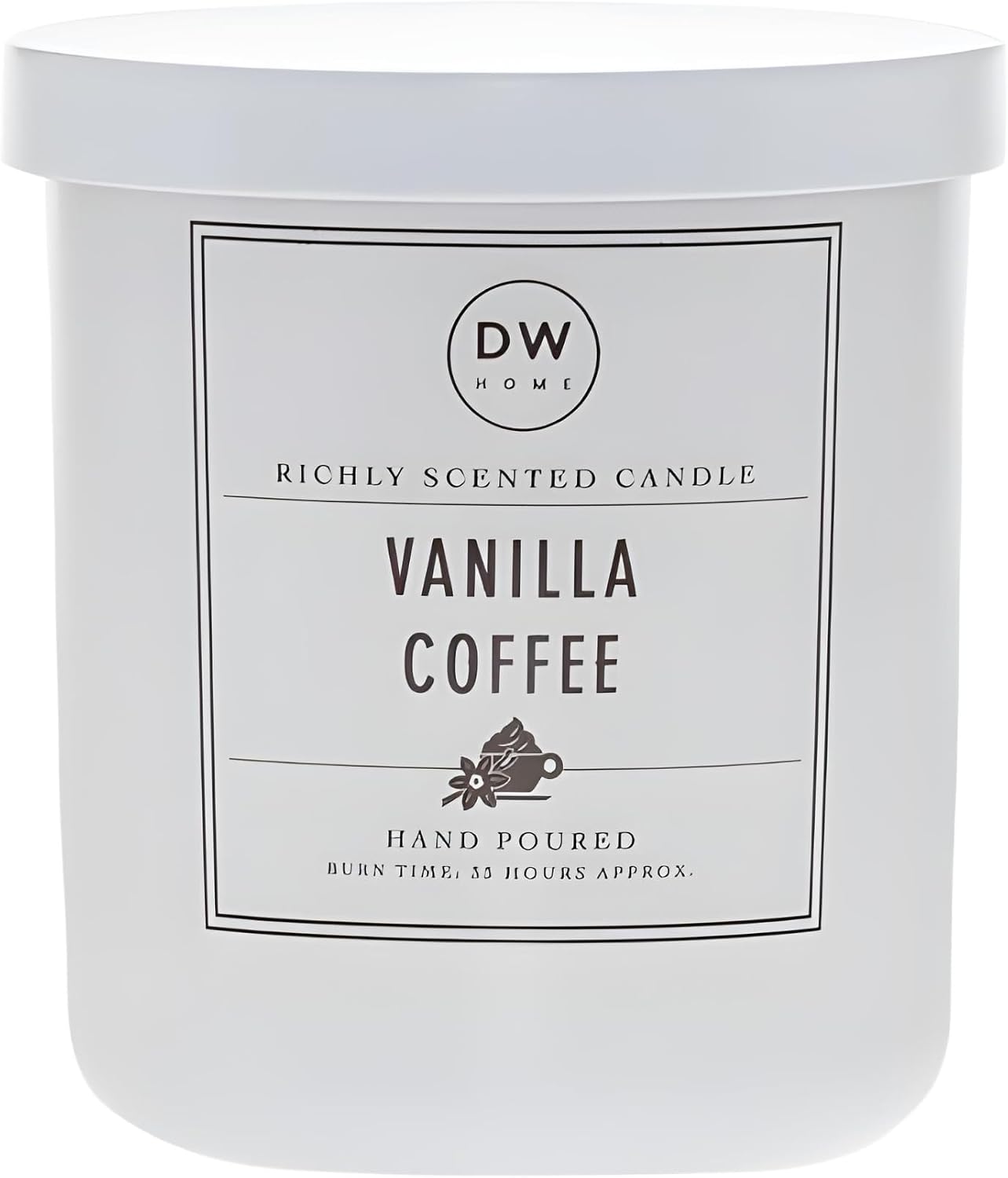 DW Home Vanilla Bean Scented Candle for Home, 15 oz, Large Double Wick Candle Jar, Up to 56H Burn Time, Luxury Scented Candle for Relaxation, Gifting, Home Decor