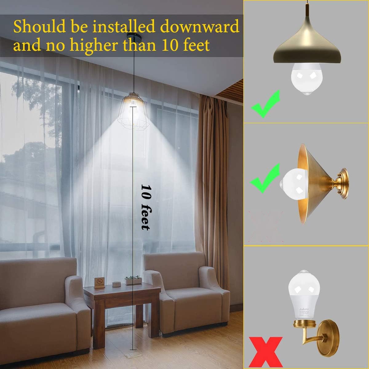Aukora Dusk to Dawn Light Bulb