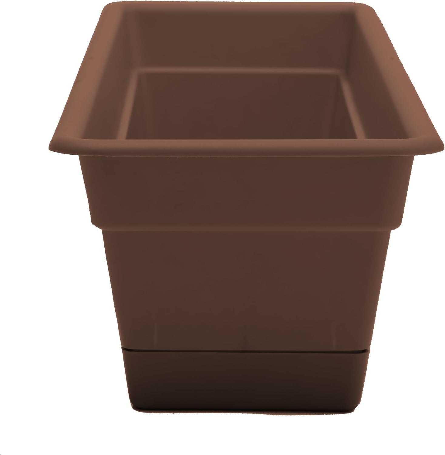 Bloem Dura Cotta Window Box Planter: 24" - Terra Cotta - with Tray, Weatherproof Resin Box, Removable Tray for Indoor & Outdoor Use, Gardening, 3 Gallon Capacity