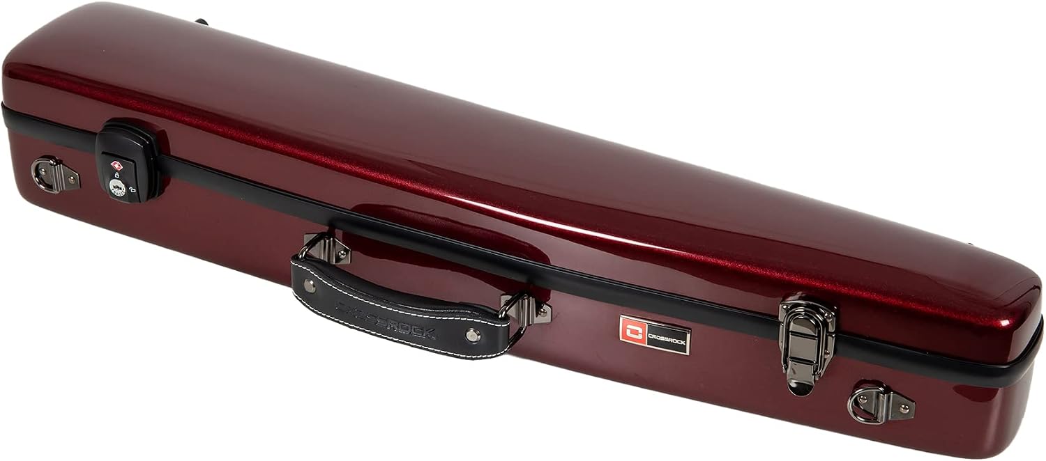 Crossrock Alto Saxophone Case-Fiberglass Hardshell with Backpack Straps in Blue