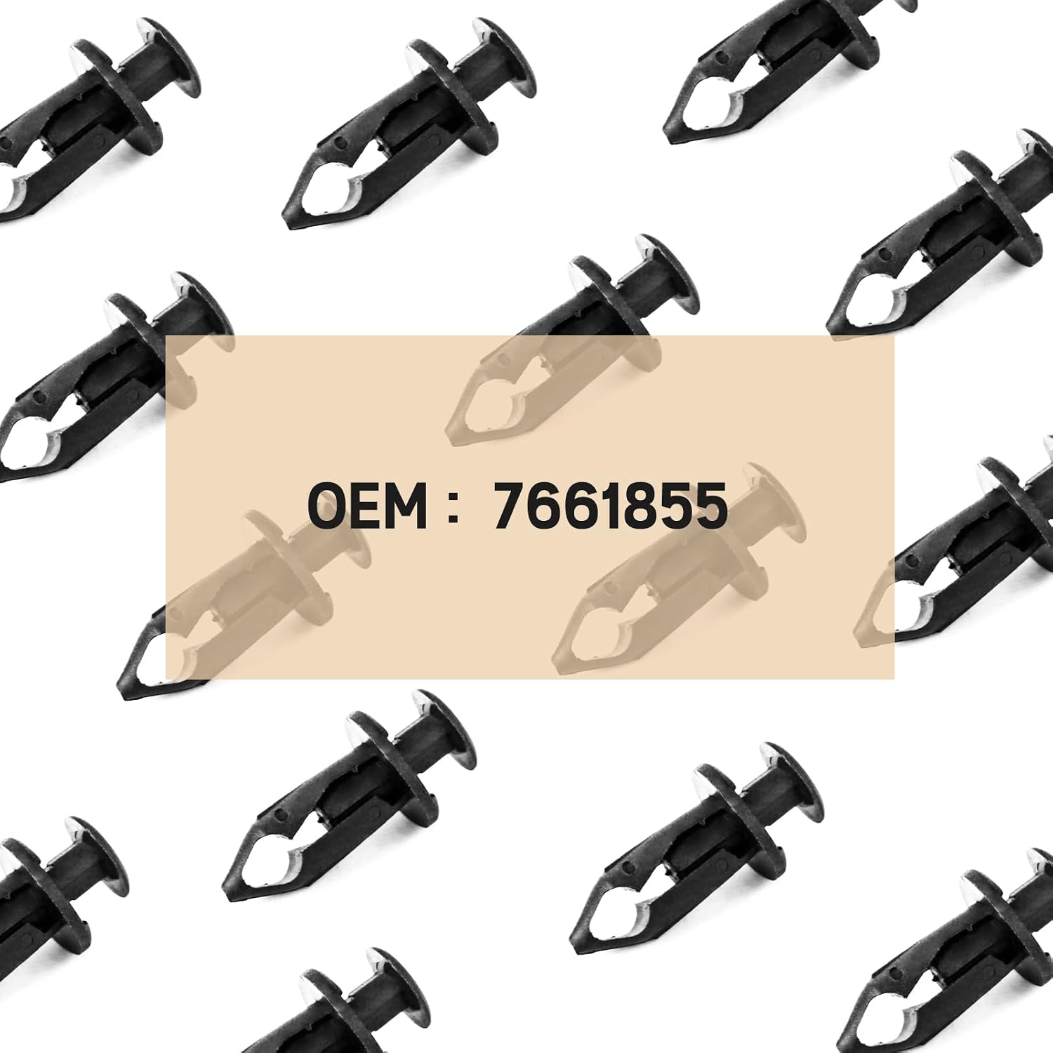 UNIGT 150pcs ATV UTV Body Fastener Rivets Push Pins 8mm