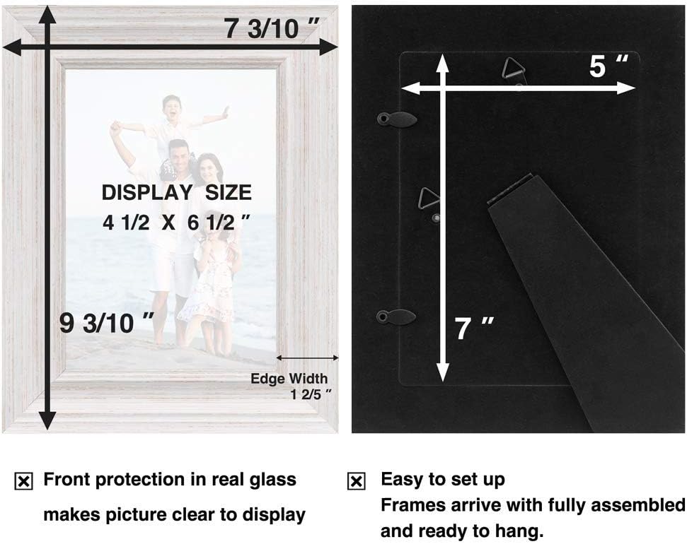 LaVie Home 8x8 Picture Frames (1 Pack, Gold) Square Photo Frame Set with High Definition Glass for Wall Mount & Table Top Display