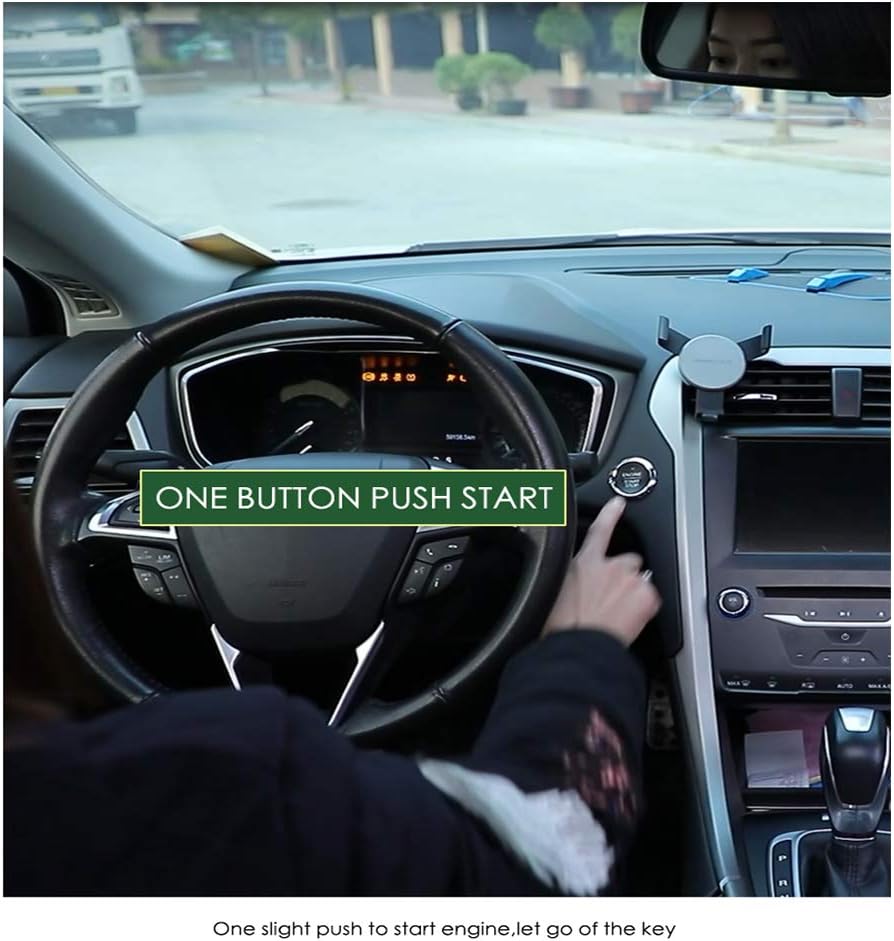 Universal Car Remote Engine Starter Push Engine Start for Car Keyless Entry Lock/Unlock Trunk Release Remote Key or Phone Control Gifts for Man