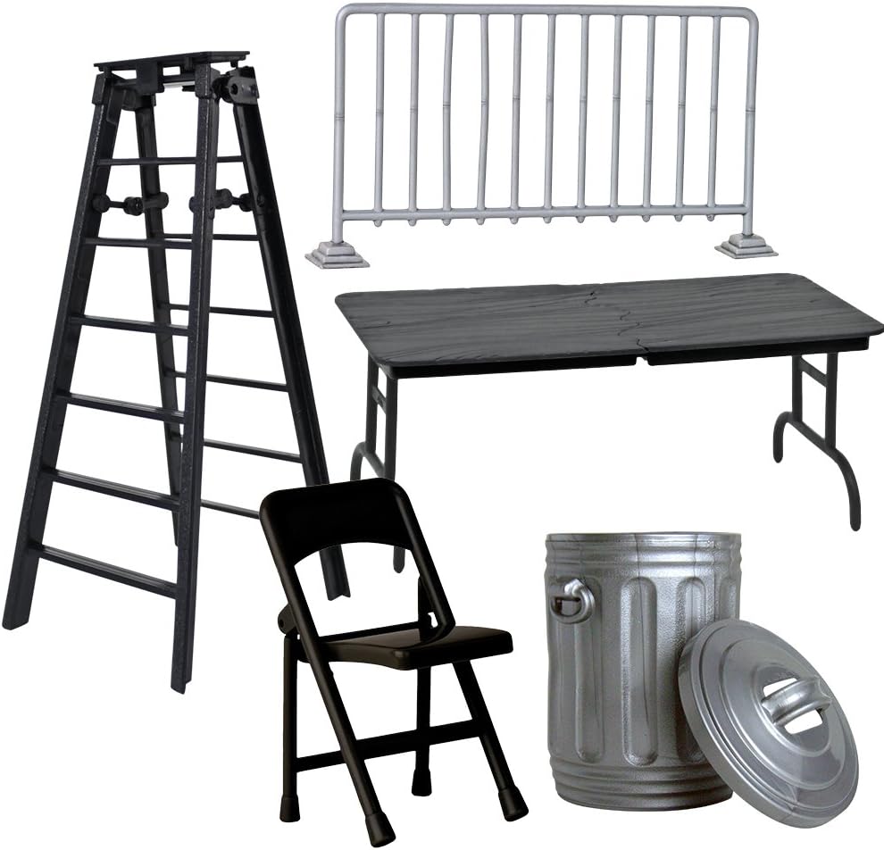 Set of 5 Wrestling Prop Accessories for Wrestling Action Figures | Includes The Most Essential Wrestling Figure Accessories Every Wrestling Action