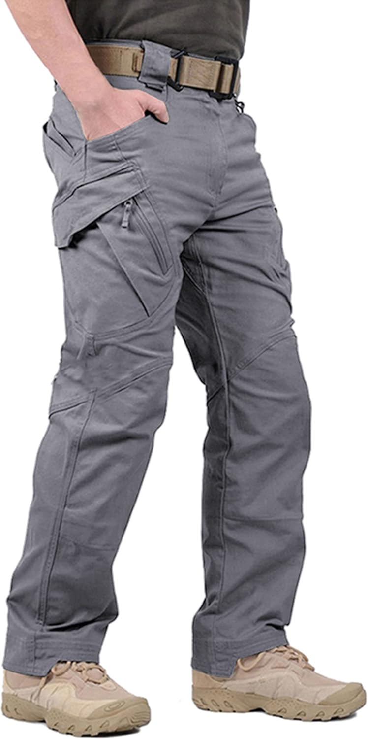 LABEYZON Men's Casual Cargo Work Pants Outdoor Lightweight Military Tactcial Pants for Men with 9 Pockets