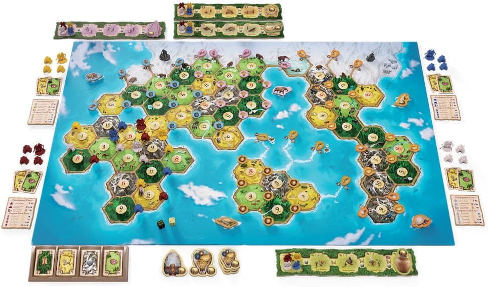 CATAN Histories Settlers of America Board Game - Forge Trails into Rails! Strategy Game, Family Game for Kids & Adults, Ages 14+, 3-4 Players, 120 Min Playtime, Made by CATAN Studio | Forge Trails into Rails, Strategy Game for Kids & Adults, Ages 14+, 3-…