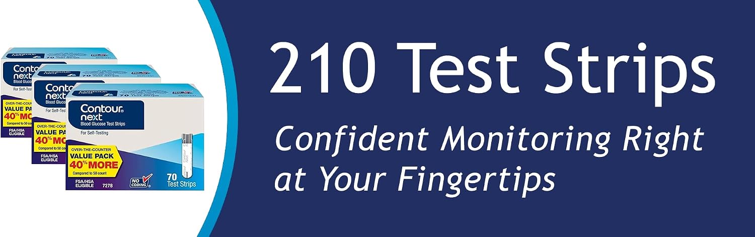 Ascensia CONTOUR NEXT Blood Glucose Diabetes Test Strips, 35 Count