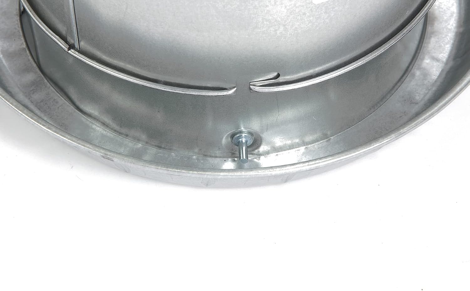 Little Giant® Double Wall Metal Poultry Fount | Poultry Waterer | Heavy Duty Galvanized Steel Waterer | Made in USA (Silver, 3 Gallon)