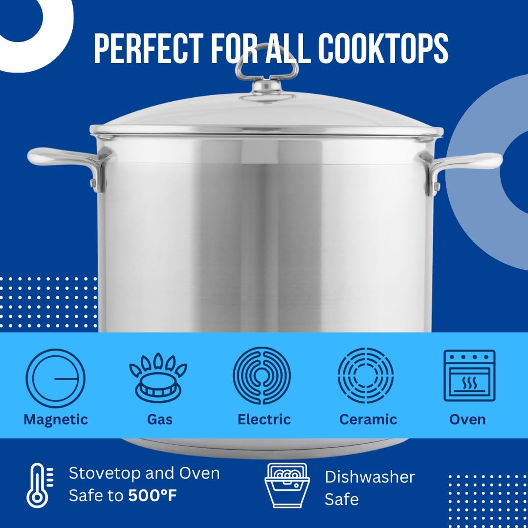 Chantal Induction 21 Steel 1 quart NonStick Saucepan with Tempered Glass Lid, Ceramic Non Stick, Brushed Stainless Steel