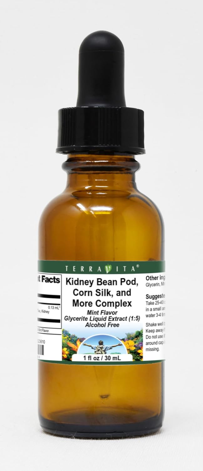 Terravita Kidney Complex Glycerite Liquid Extract (1:5) - Mint Flavored (1 oz, ZIN: 523610)