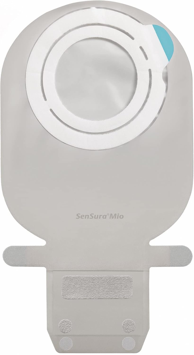 SenSura Mio Flex EasiClose Drainable 11 Inch Length, Maxi 2pc System Ostomy Pouch 50 mm Flange 12272, 10 Ct