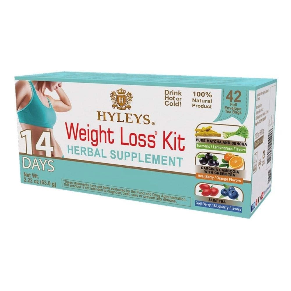 Hyleys 14 Day Weight Loss Tea, Garcinia & Matcha Green Tea, 42 Tea Bags