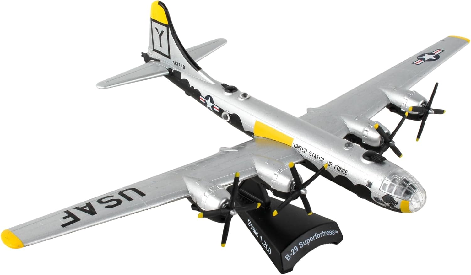 Daron Worldwide Trading B-29 Superfortress Enola Gay Vehicle (1:200 Scale), White