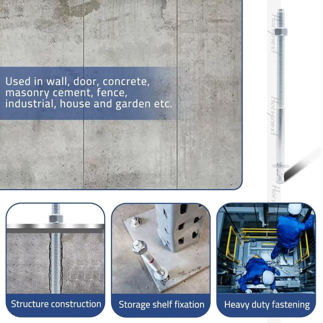 3/8 Concrete Anchors, Concrete Wall Anchors, Metal Wedge Bolts