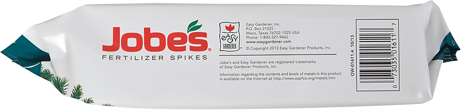 Jobe’s Slow Release Tree and Shrub Fertilizer Spikes, Easy Plant Care for Oak, Maple, Dogwood, Boxwood, and Many More Acid Loving Trees and Shrubs, 9 Count