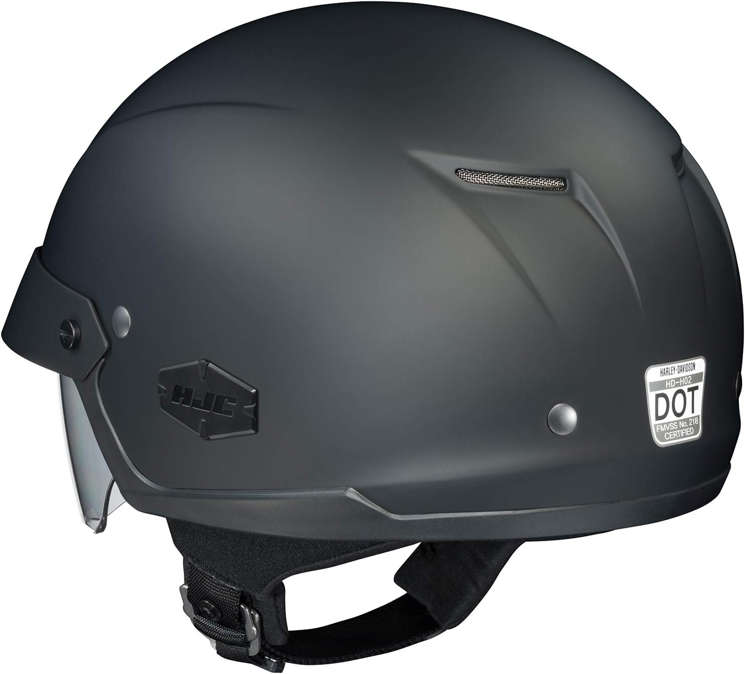 HJC is Men's Cruiser Motorcycle Helmet - Matte Black / Small
