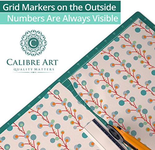 Calibre Art Self Healing Rotary Cutting Mat, Full 24x36, Best for Quilting | Ideal for Quilting and Sewing, Thick, Warp-Proof & Odorless, EN 71-3 Certified. Not From China.