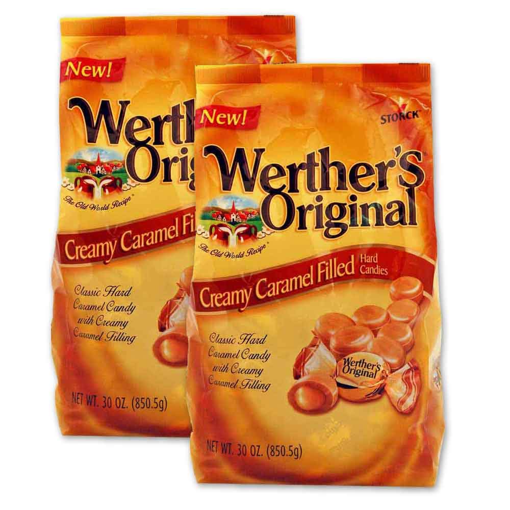 Werther's Original Caramel Coffee Hard Candy - Individually Wrapped Hard Candies for Halloween, Parties, or Snacks - 2.65 oz Bags (Pack of 3)