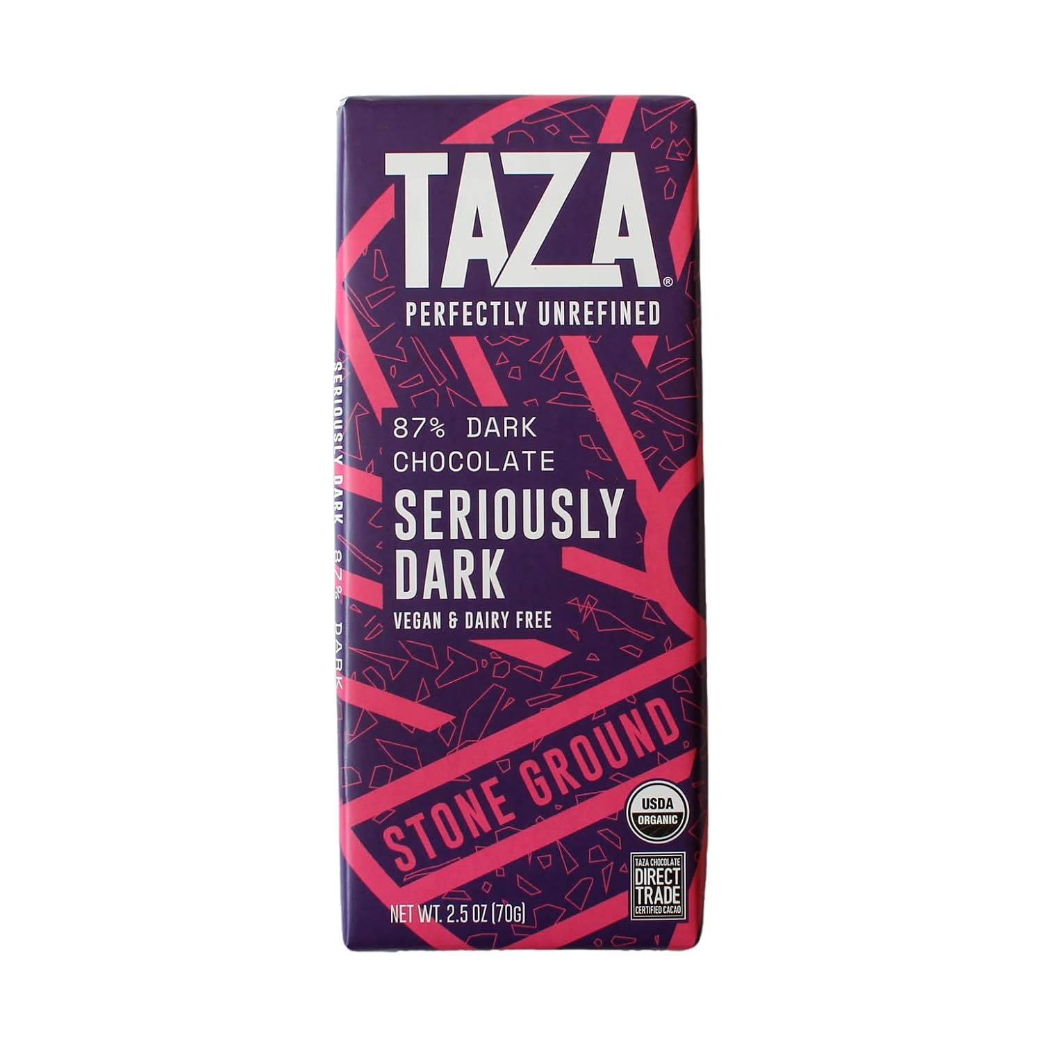 Taza Chocolate, 95% Wicked Dark Amaze Bar, 2.5 oz bars, case of 10