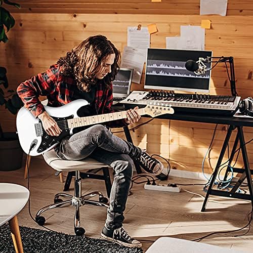 GLARRY Full Size Electric Guitar for Music Lover Beginner with 20W Amp and Accessories Pack Guitar Bag (DARK BLUE, 39" Right Handed)