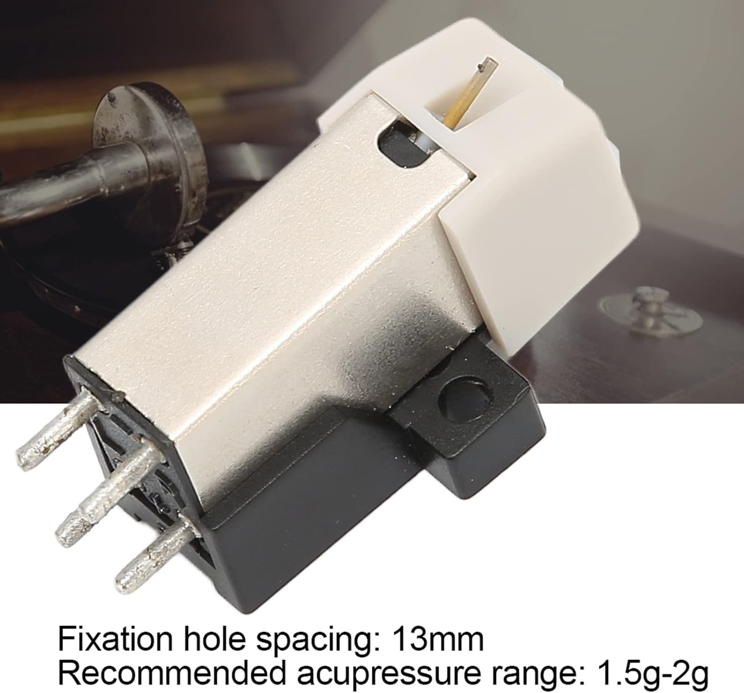 Wendry Magnetic Cartridge, Turntable Needle Replacement, High Precision Player Magnetic Cartridge Pen with, Stereo Record Player Needle