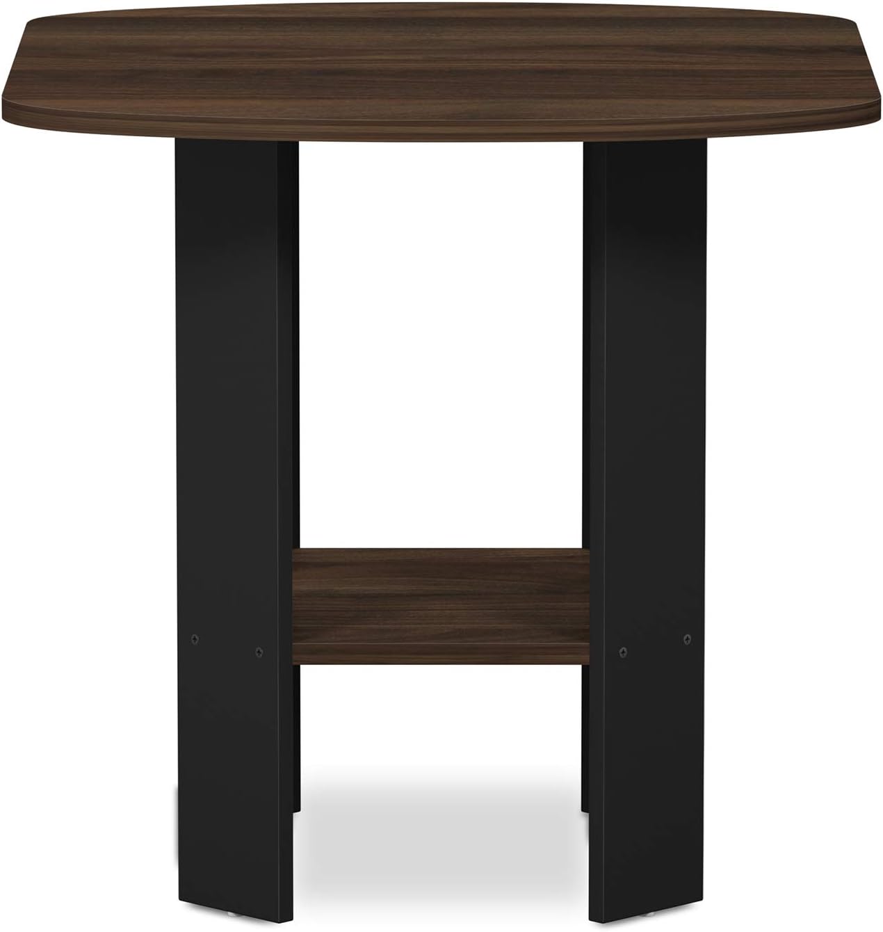 Furinno SIMPLE DESIGN Side Table, 2-Tier Modern End Table with Soft Edges, Open Shelves Night Stand, Bedside Table, for Living Room, Bedroom, French Oak