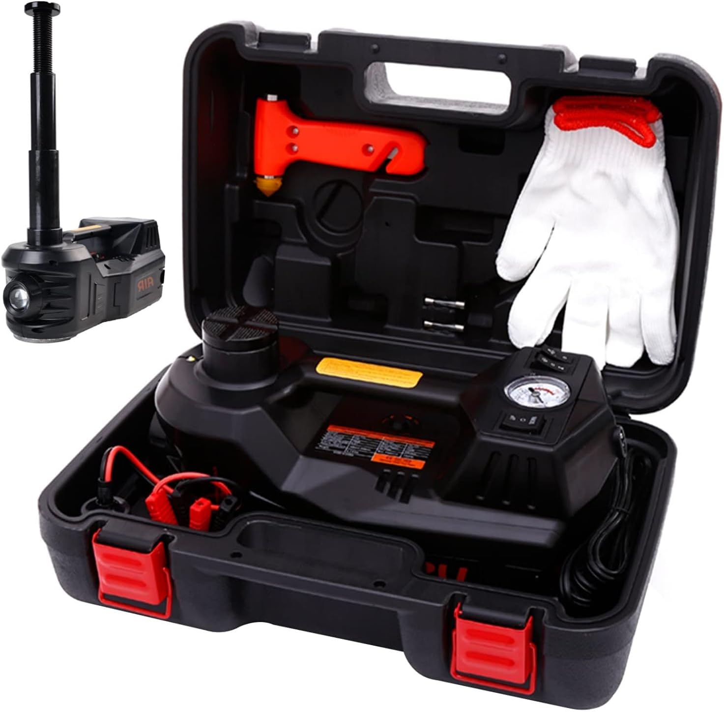 ROGTZ Electric Car Jack Hydraulic Kit 5T Tire Inflator Pump for Car Repair
