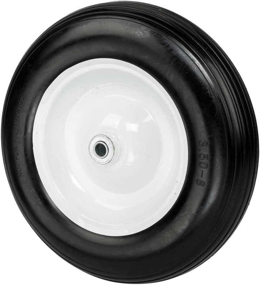 3.50-8" Wheelbarrow Tires with 5/8 Bearing, 3" Hub Universal Fit Wheelbarrow Wheel