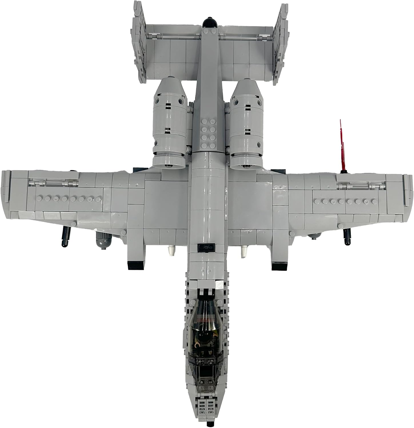 General Jim's A-10 Thunderbolt II Warthog Fighter Jet Building Blocks Set 931 Pieces Cold War Attack Aircraft Model Plane with Opening Cockpit