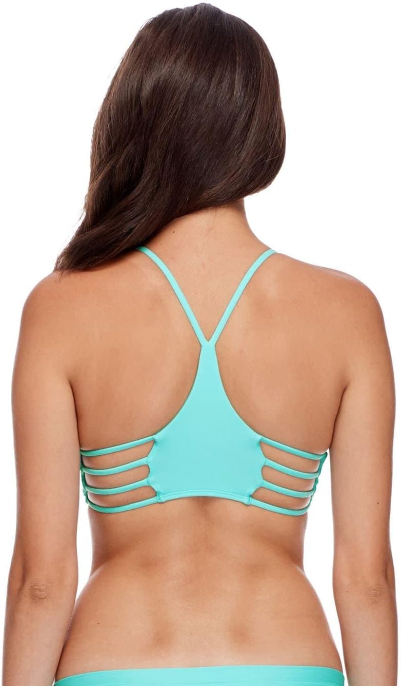 Body Glove Standard Smoothies Alani Solid Strappy Back Bikini Top for Women